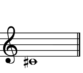Notenlinie: Cis