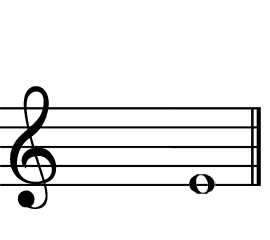 Notenlinie: E