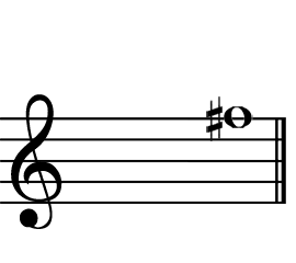Notenlinie: Fis